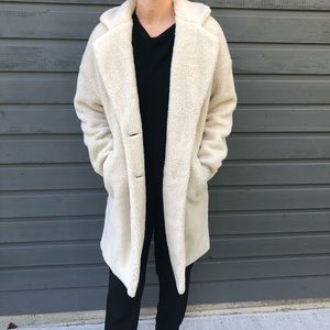 Long teddy coat